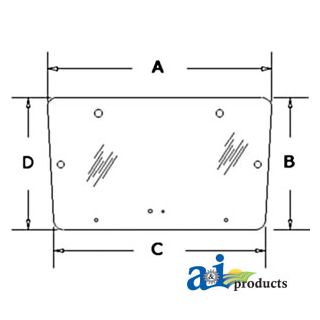3477716M1 - Glass, Rear, Upper