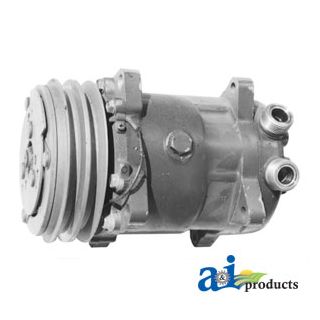 351224T91 - Compressor, New, Sanden w/ Clutch (1 tube O-ring w/
