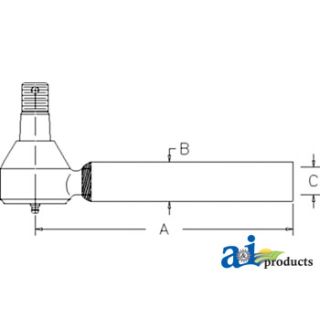 35533-62920 - Tie Rod End, Steering Cylinder