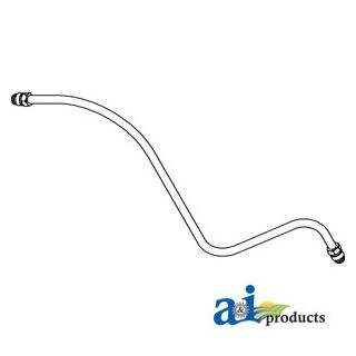 356355R11 - Fuel Line, Strainer To Carburetor w/ Nuts
