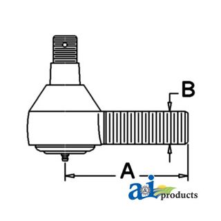 3595527M91 - Cylinder End, Steering