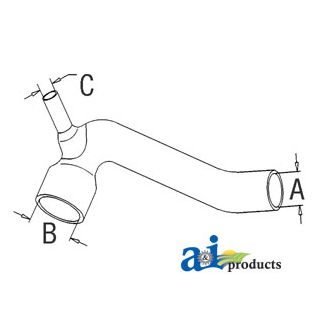 3596194M1 - Radiator Hose, Bottom