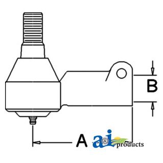 3599679M91 - Ball Joint, Steering Cylinder