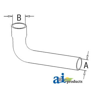 3611652M1 - Radiator Hose, Top