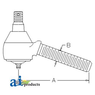 363161R92 - Drag Link End, Rear