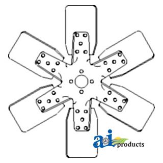 3637938M1 - Fan, 6 Blade