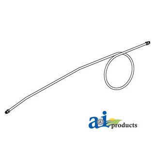 365339R1 - Fuel Line, Strainer To Carburetor w/ Nuts