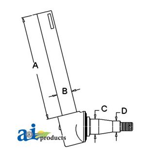 3697027M91 - Spindle (RH)