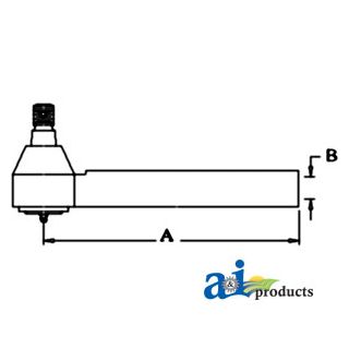 3764027M2 - Tie Rod w/ Tube