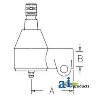 378817R91 - Cylinder End, Power Steering