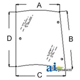 3806590M2 - Glass, Rear, Side (RH) - Tinted
