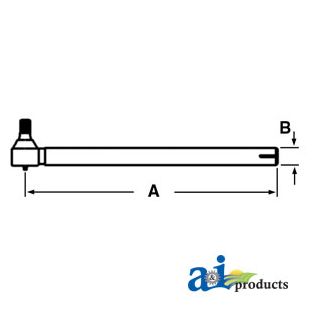 382569R92 - Tie Rod Tube w/ End