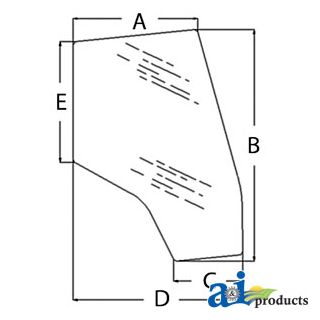 3907221M1 - Glass, Door (LH); Tinted