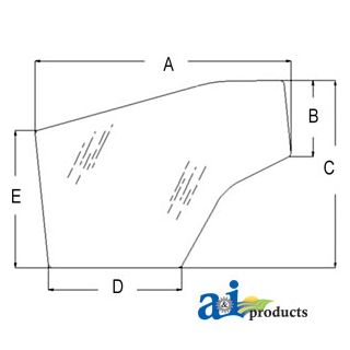 3907222M1 - Glass, Door (RH); Tinted