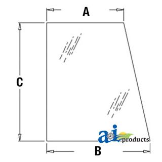 394700A1 - Glass, Door, Upper (RH)