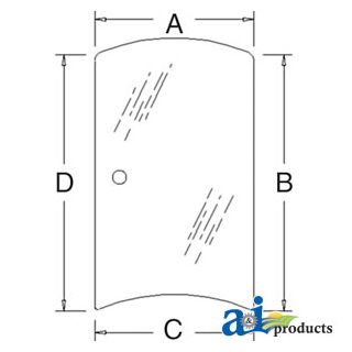 3C581-70530 - Glass, Side (LH)