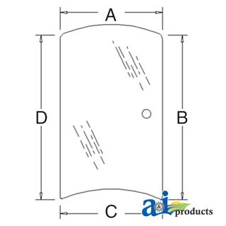 3C581-70540 - Glass, Side (RH)