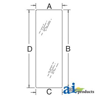 3C581-71010 - Glass, Rear, Lower