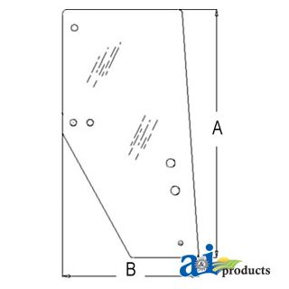 3F260-53050 - Glass, Door R/H