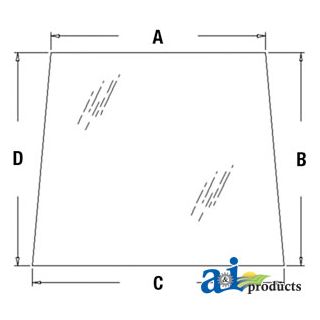 3G710-70510 - Glass, Windshield, Upper