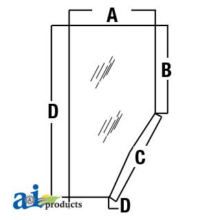 3G710-70770 - Glass, Door (LH)