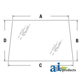 3G710-71010 - Glass, Rear, Upper
