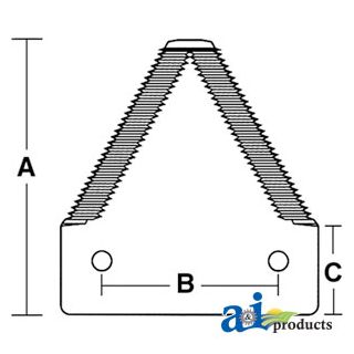 432-391 - Sickle Section, Coarse 7 Tooth Dura-Lite