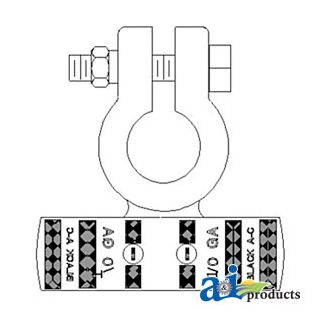 4320005N-B - Battery Terminal, Neg. Copper Crimp, 2/0 Ga. (5 Pk)