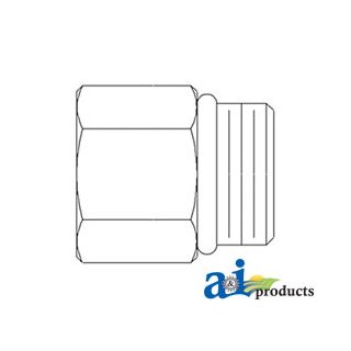 43A14 - Straight Solid Female Npt X Male Orb Adapter, 2 Pack