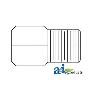 43A19 - Straight Solid Male Npt X Female Orb Adapter, 2 Pack