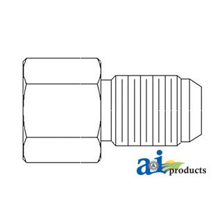 43A23 - Straight Solid Male Jic X Female Npt Adapter