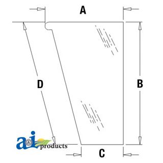448608A1 - Glass, Front, Lower (LH)