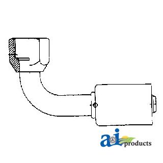 461-3317 - 90° Female Flare Steel Beadlock Fitting
