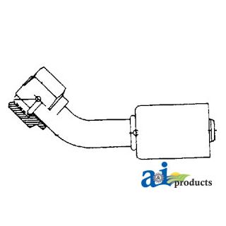 461-3328 - 45° Female O-Ring Steel Beadlock Fitting