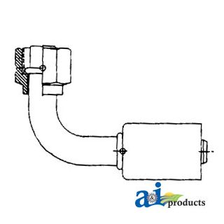 461-3333 - 90° Female O-Ring Steel Beadlock Fitting