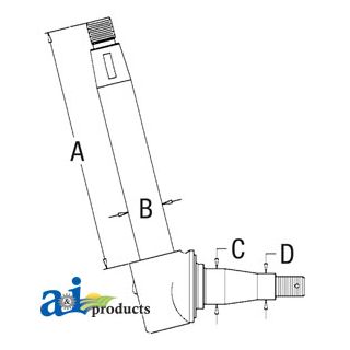 505644M93 - Spindle (RH/LH)