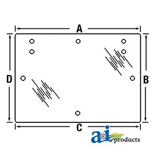5154756 - Glass, Rear, Upper; Tinted
