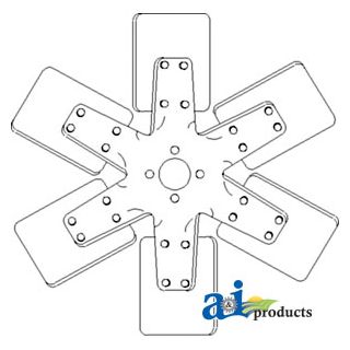 521269M1 - Fan, 6 Blade