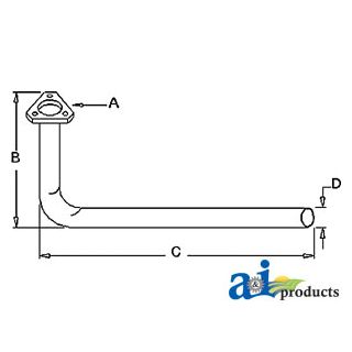 522584M92 - Exhaust Pipe
