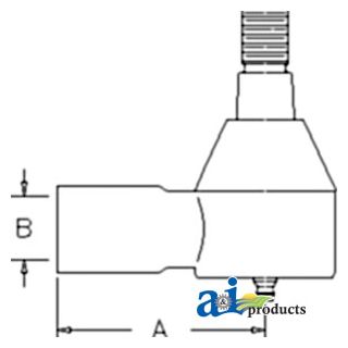 5233807 - Tie Rod End - Power Steering Cylinder