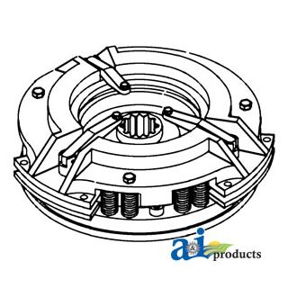 526666M91 - Pressure Plate: 11", 3 lever, cast iron, combined PTO