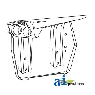 526912M91 - Fender w/ Headlight Bracket (LH)