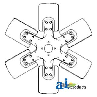 530177M1 - Fan, 6 Blade