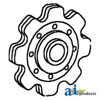 573399 - Sprocket, Lower Idler Gathering Chain