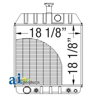 579337M92 - Radiator (3 7/16" Neck) w/cooler