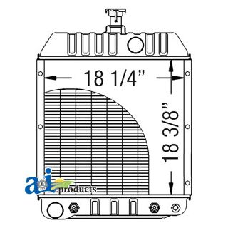 579339M91 - Radiator w/ Oil Cooler