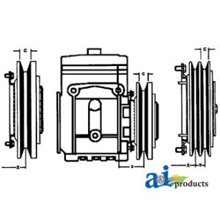 600-313 - York/ Tec. Compressor Clutch (Hd), 2 Groove