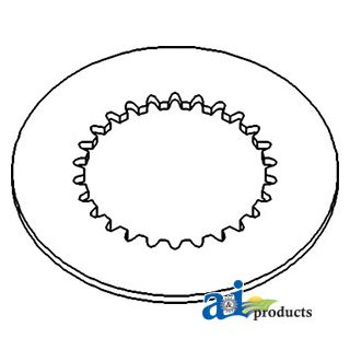 675848R2 - Steering Clutch Disc: 8.96" OD, 26 internal teeth, fib