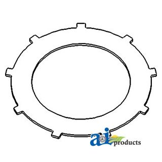 676833R1 - Steering Clutch Disc: 10.78" OD, 9 external ears, stee