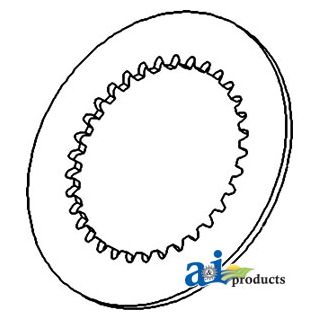 676834R2 - Steering Clutch Disc: 9.944" OD, 33 internal teeth, fi